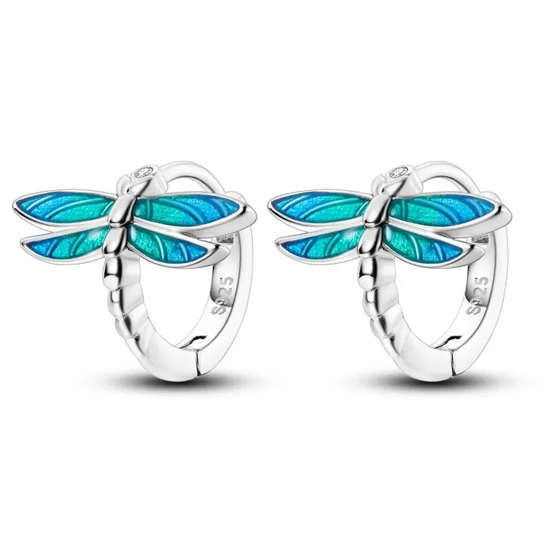 2024 New 925 Sterling Silver Insect  Dragonfly Butterfly Bee Earrings for Women Fashion Jewelry For Party Wedding Engagemen Gift