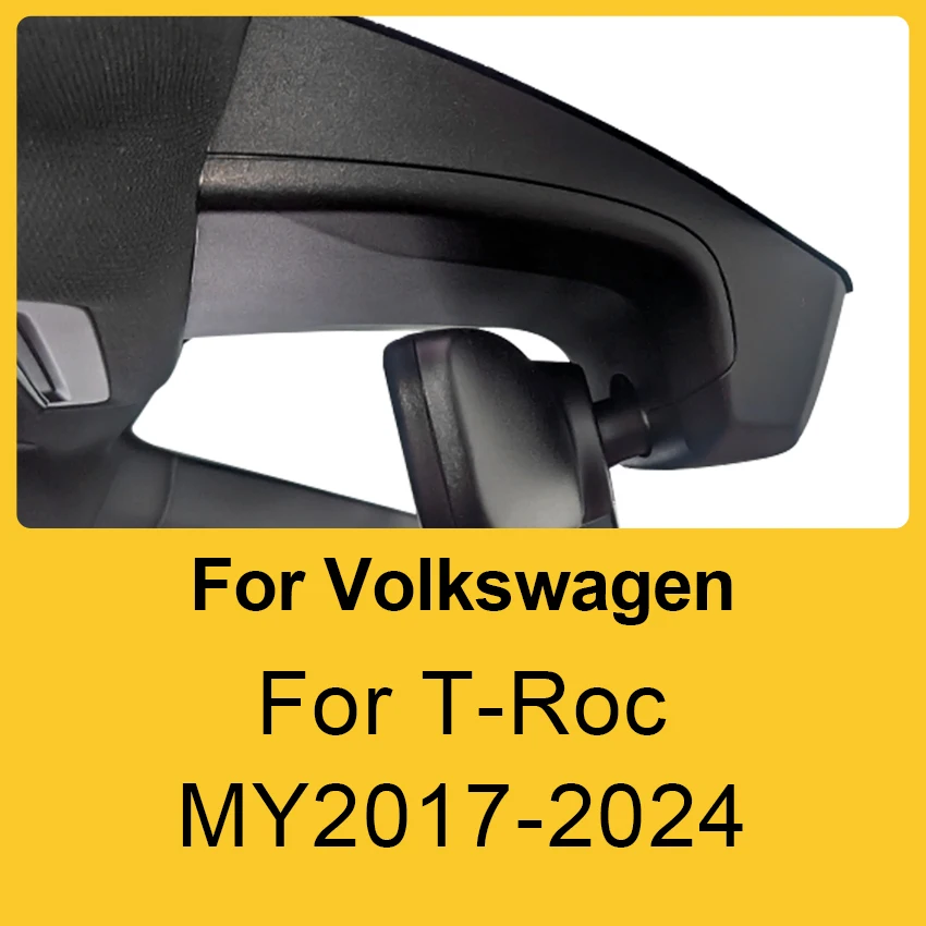 For Volkswagen T-Roc T Roc Troc 2017-2025 Front and Rear Dash Cam for Car Camera Recorder Dashcam WIFI Car Dvr Recording Devices