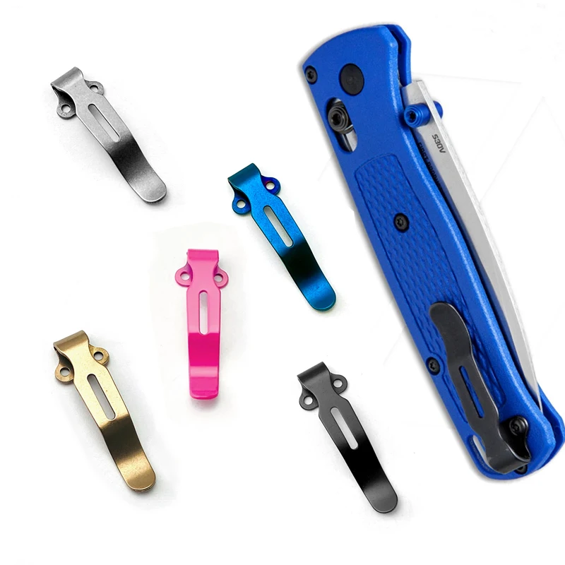 Original Clipe de Bolso Braçadeira Traseira Material de Material da Faca Genuine Benchmade Bugout 535 Facas Faça Você Mesmo Facas Fazer Peças Cores Aço Inoxidável