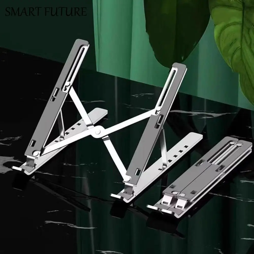 

Aluminum Alloy Laptop Holder Stand Foldable Non-slip Notebook Support Base Lifting Cooling Holder Lifting Foldable Laptop Stand