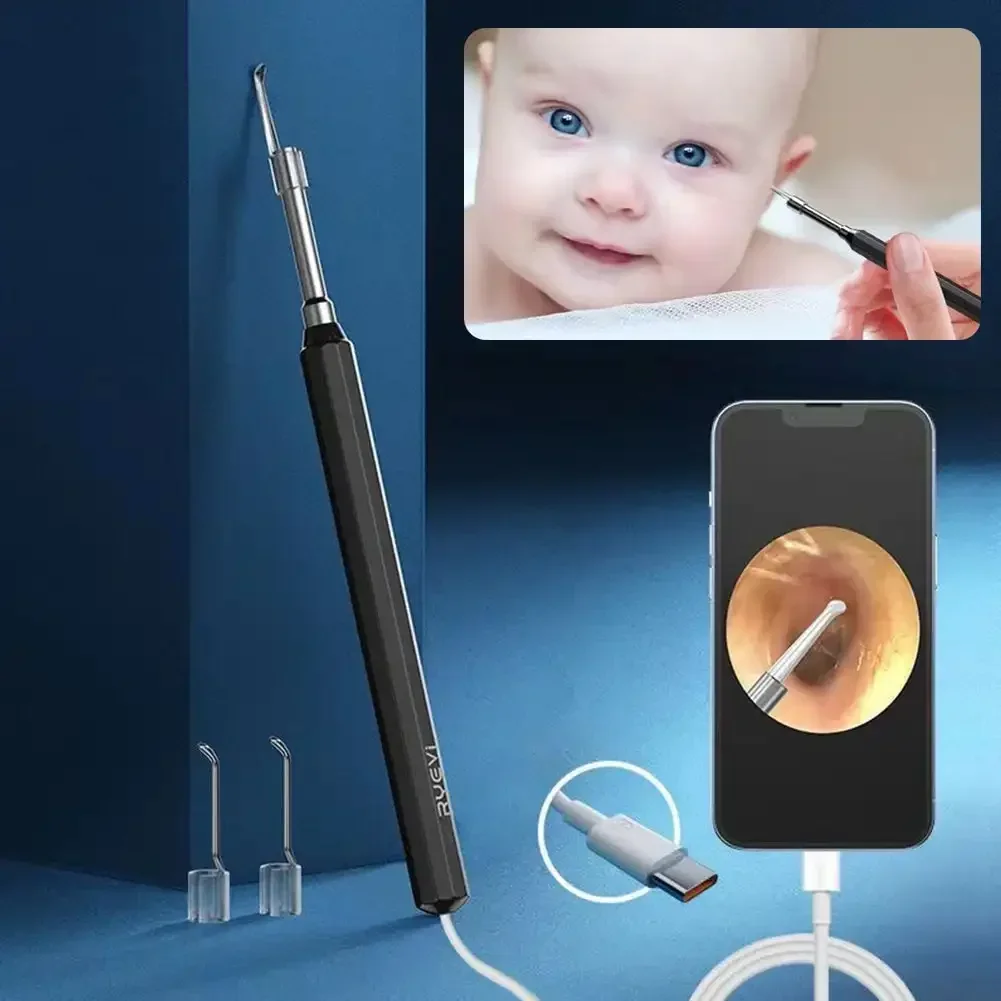 Wireless Visual Ear Digging Spoon Luminous Universal Ear Spoon High-definition Ear Pick Cleaner USB C Charging Ear Endoscope