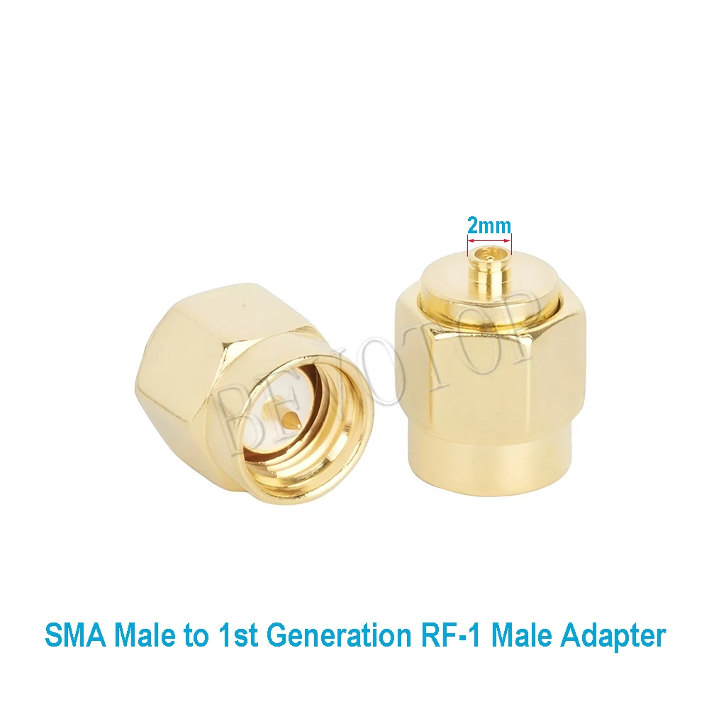 10PCS SMA Male to U.fl/IPX-1 Male RF Connector Coaxial Converter to SMA Adapter Straight BEVOTOP