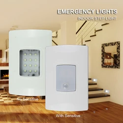 Induction Emergency Light Embedded Wall-mounted Step Lamps Home Safety Rechargeable LED Bulbs Corridor Lamp Automatic Lighting