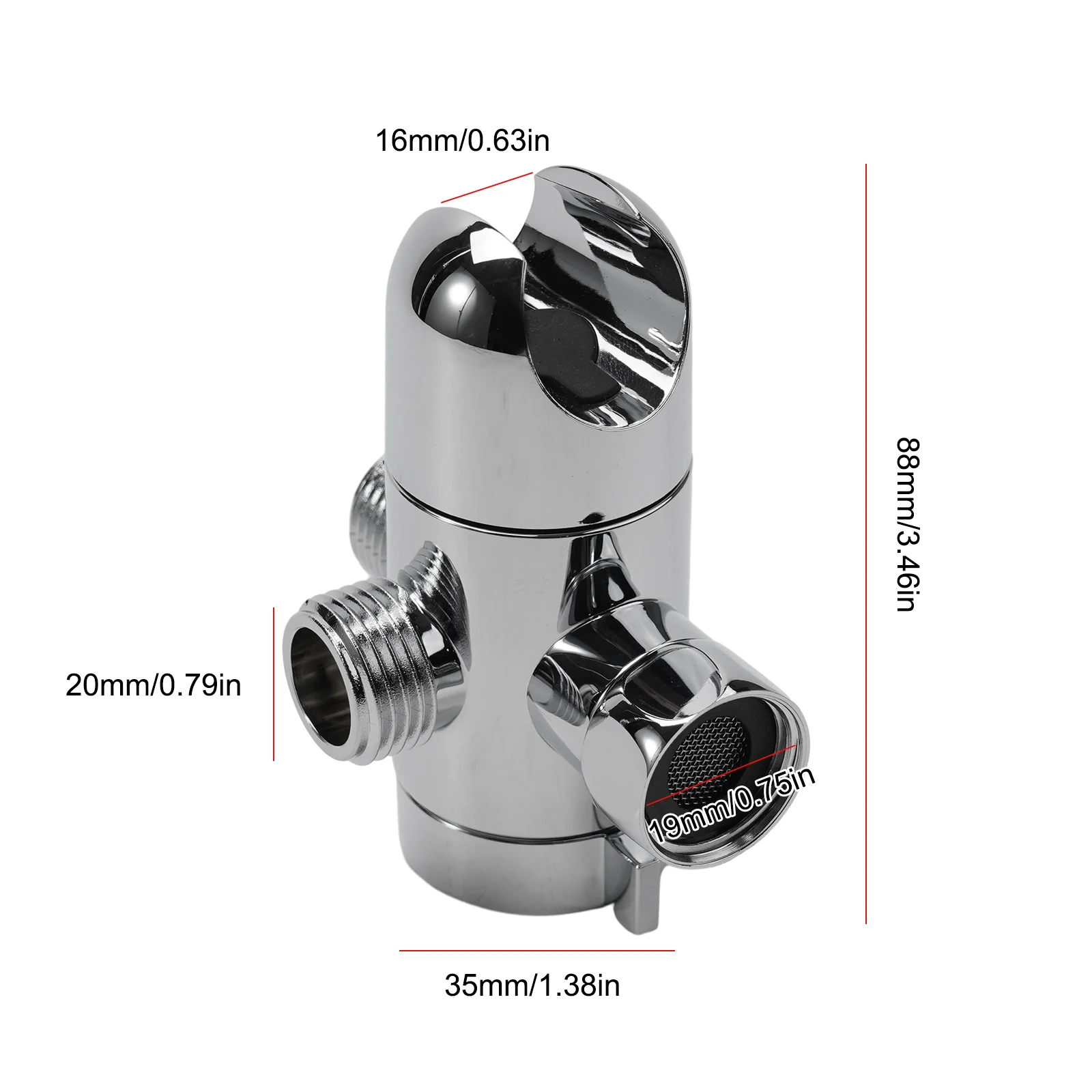 

Переключатель насадки для душа в ванной комнате, 3-позиционный переключатель для ручной насадки для душа, установленный кронштейн для душа, компонент для душа, новинка