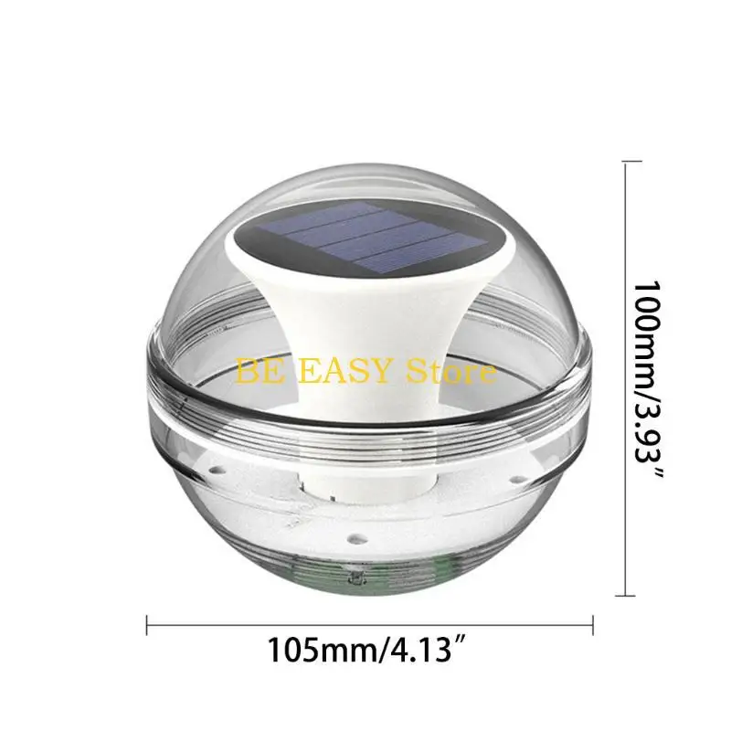 E28F أضواء حمام السباحة العائمة الشمسية حمام سباحة في الهواء الطلق أضواء LED مقاومة للماء للفناء #6