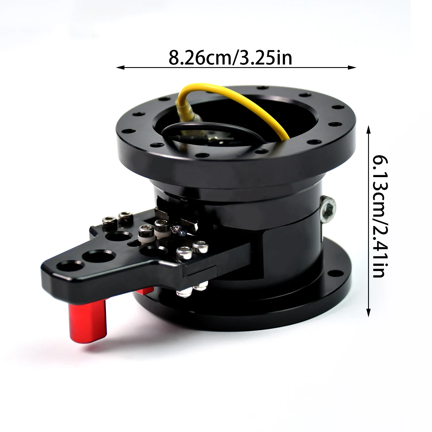 

Universal Racing TIYPEOR Steering Wheel Quick Release Hub Adapter Boss Kit Snap Off Rally Drift Steering Wheel Quick Release