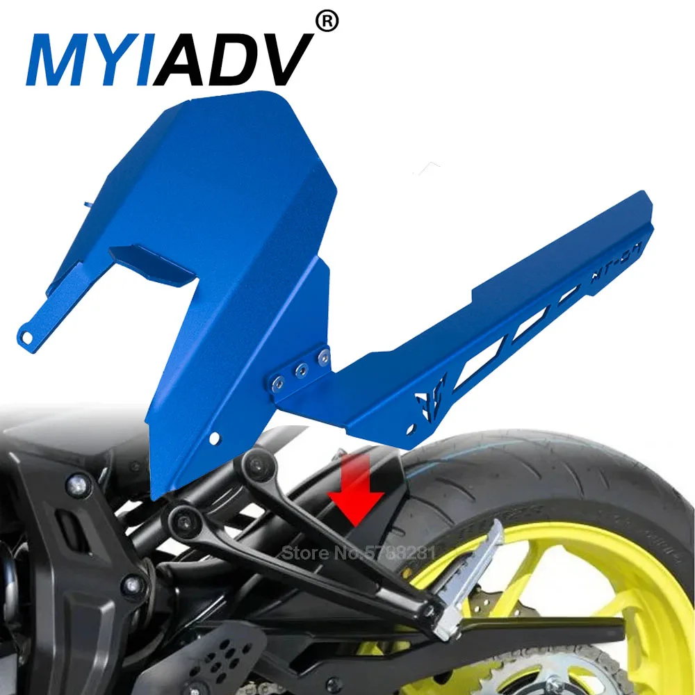 

For Yamaha MT07 FZ07 2013-2020 Motorcycle Mudguard Fender Chain Cover Rear Tire Chain Mud Splash Guard Protector Accessories