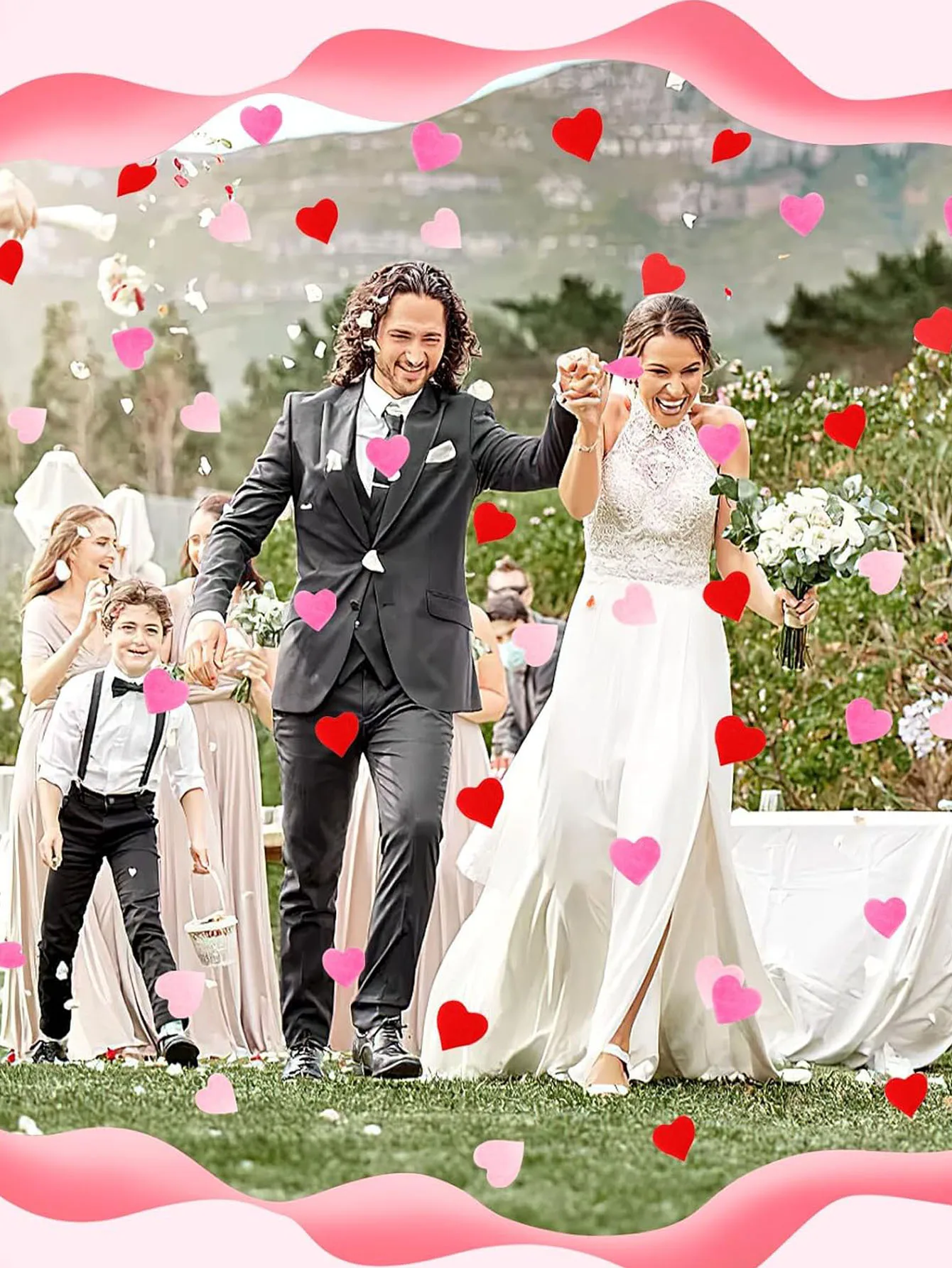 5000 Stück Liebe Herz Konfetti Valentinstag Party Pailletten Konfetti Hochzeit Verlobung Jahrestag Brautparty Geburtstagsfeier – Detail 3