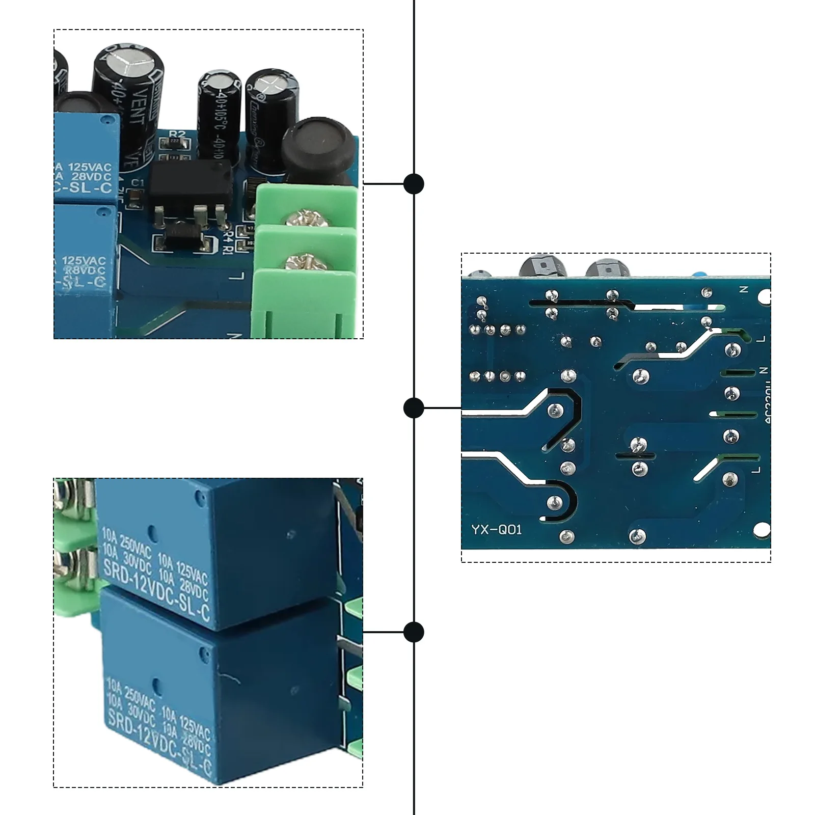 200V 10A Dual Power Automatic Transfer Switch Selector Switches Uninterrupted Power-Off Conversion Generator