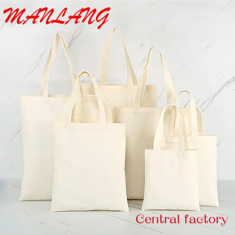 Custom  wholesale personalized linen jute fashion Large reusable women's canvas shopping tote bags with custom printed logo