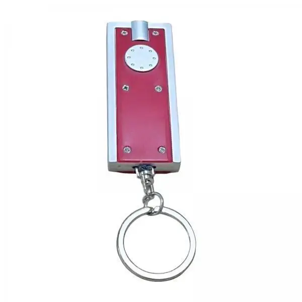 Creative Rectangle Keychain Light Plastic Blank Set DIY Projects Night Helper for Backpack Keys