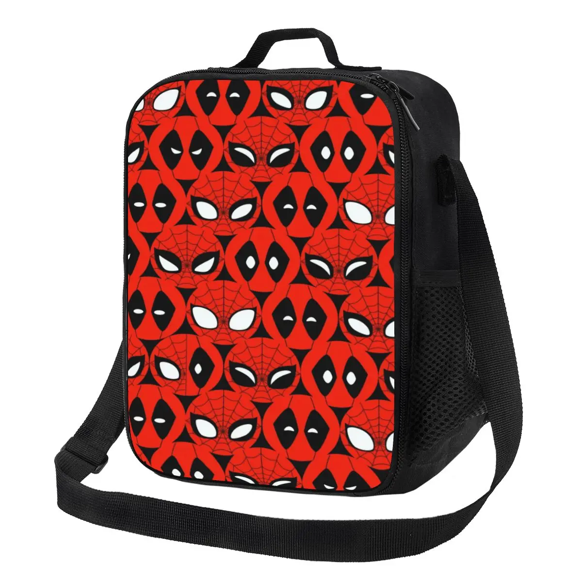 

Custom Spider Man Cartoon Superhero Insulated Lunch Bag for Women Cooler Thermal Bento Box Beach Camping Travel