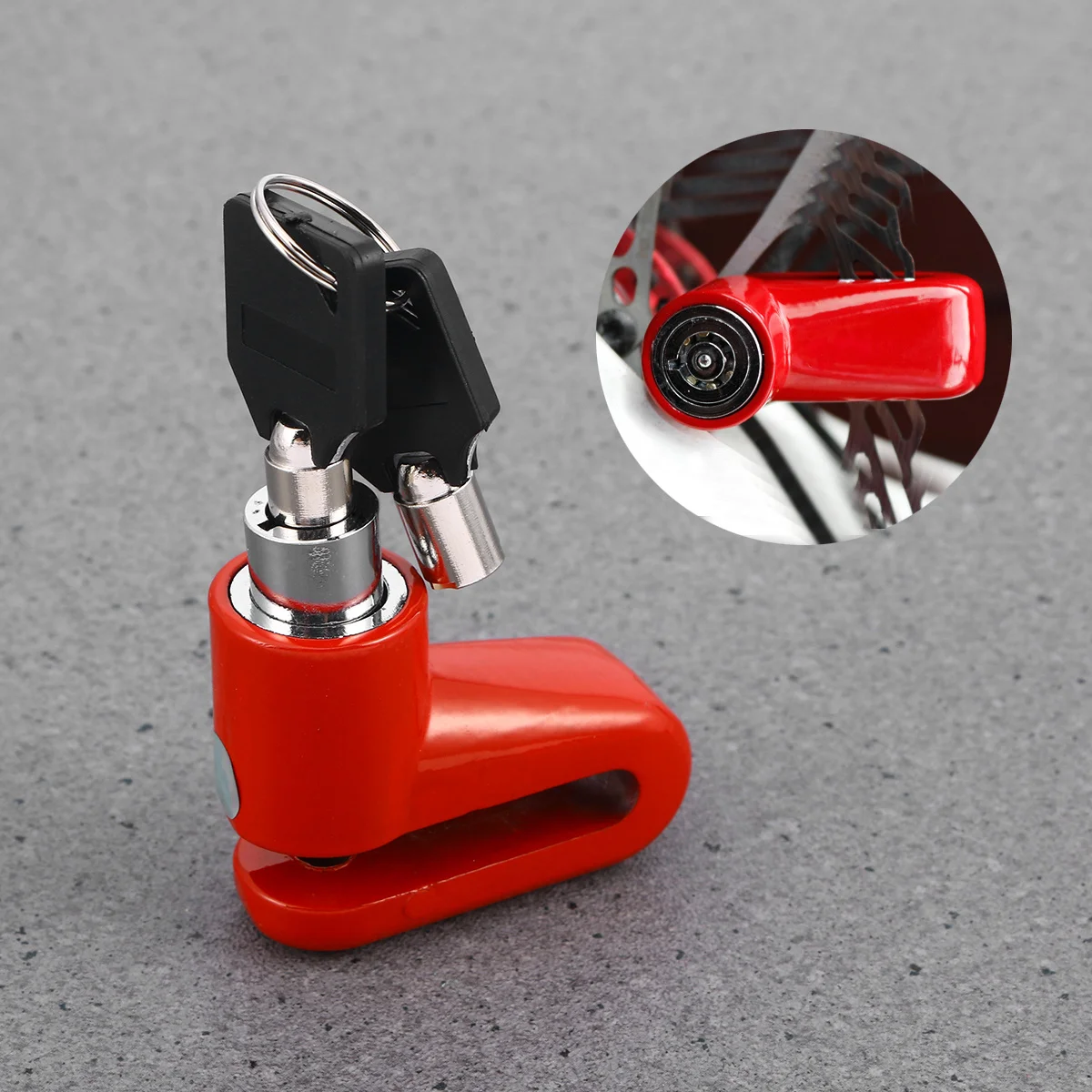 Bloqueo de freno de disco para bicicleta, motocicleta, bloqueo de seguridad antirrobo, ajuste Universal para Scooter, 1 pieza, construcción de Metal resistente, Simple