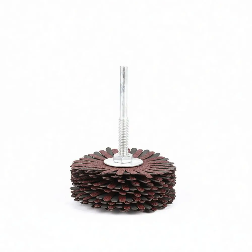 Sanding Flap Wheel Abrasive Head For Woodworking Metal Furniture Polishing Grinding Finishing Burr Removal Drill Accessory