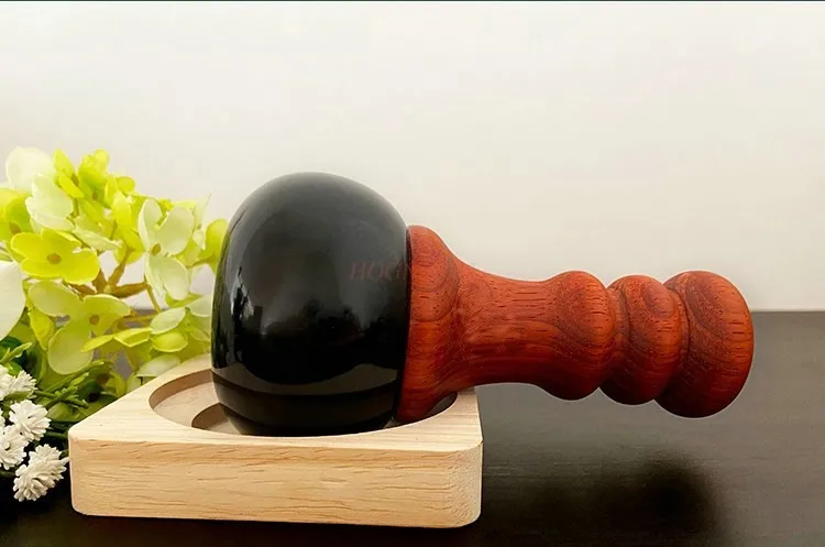 Bianstone warm moxibustion instrument energy stone meridian scraping massager household electric heating facial rubbing