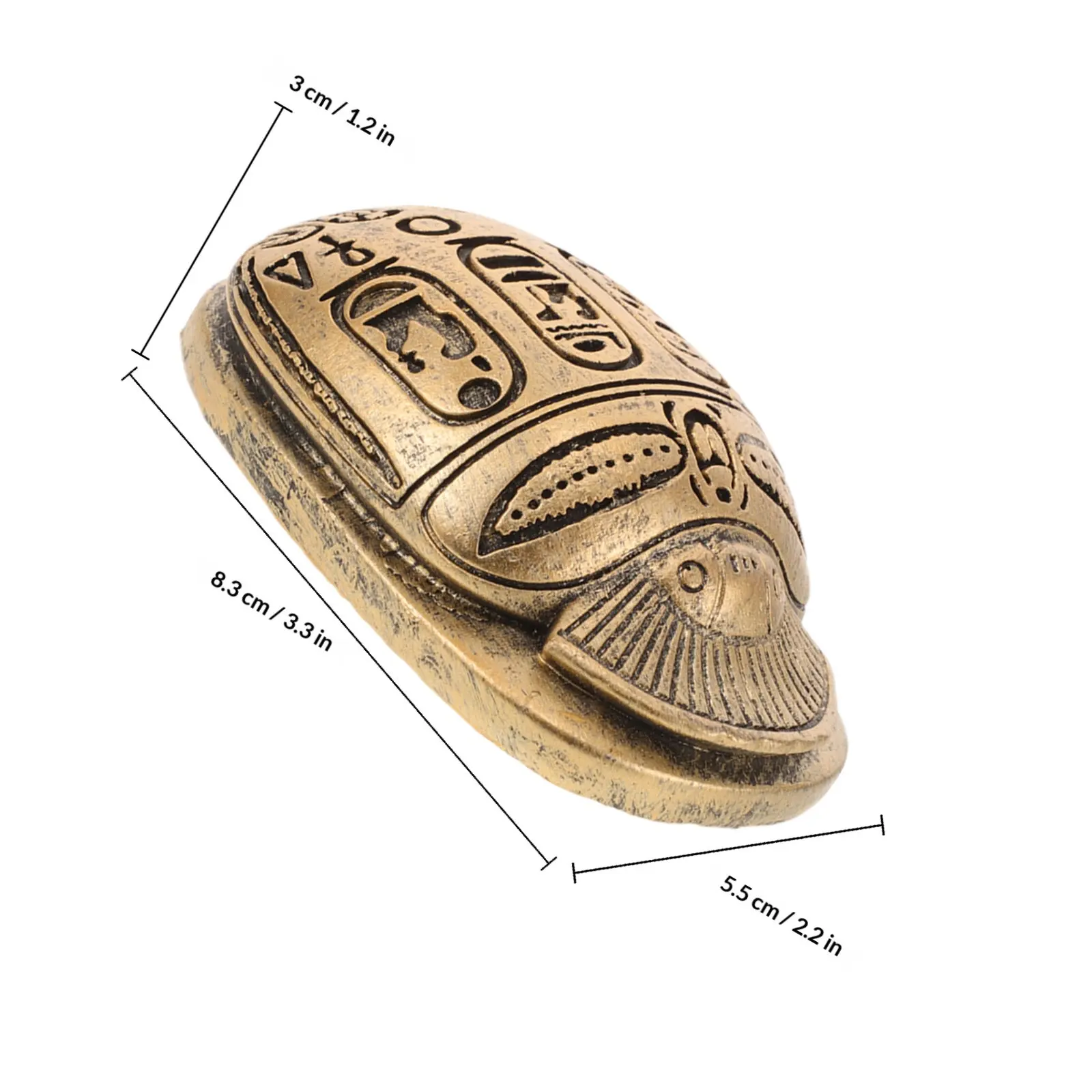 Scarab Beetle Statue Egyptian Resin Amulet Decor with Gold Accents Symbolizing Protection Elegance for Living Room Study view 6
