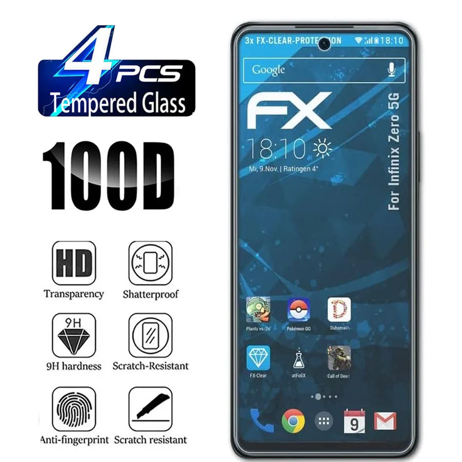 

2/4Pcs HD Tempered Glass For Infinix Zero 5G 2022/Zero 5G 2023 9H Screen Protector Film