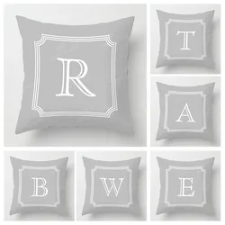 Nordic fall home decor autumn throw pillow case sofa Cushion cover velvet modern 45x45cm 45*45 50x50 60x60 40x40 50*50 letter