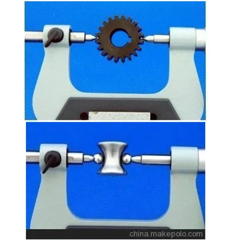 

Микрометры для зубчатой передачи с диаметром 2,5 мм, 1 мм, 2 мм, 3 мм, 6 мм доступны только сферические анилеты.