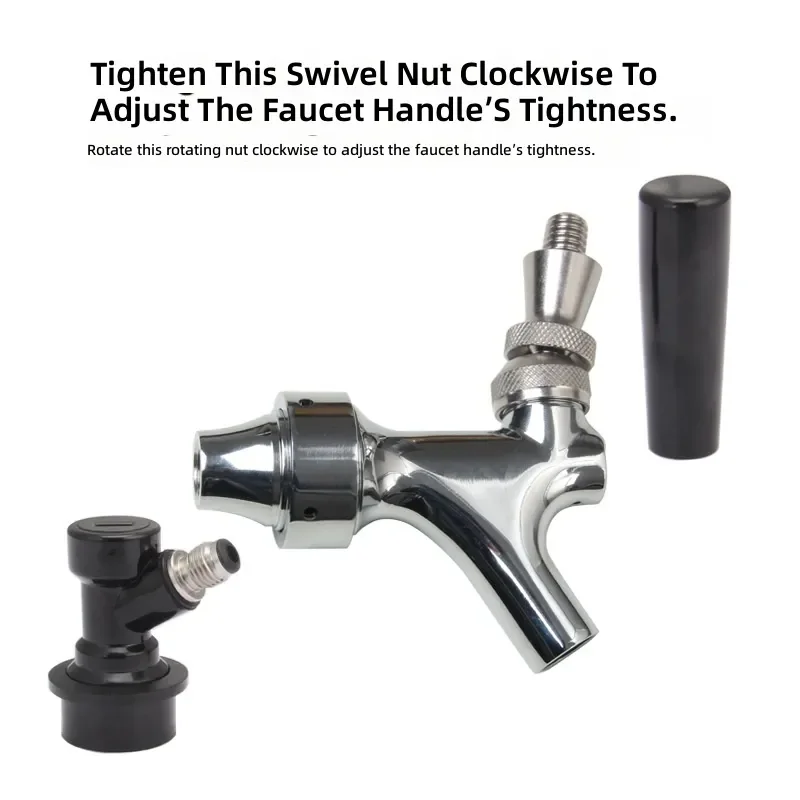 for  Barrel Decompression Adjustable Premium Faucet Beer Connector KEG Barrel Faucet Kit