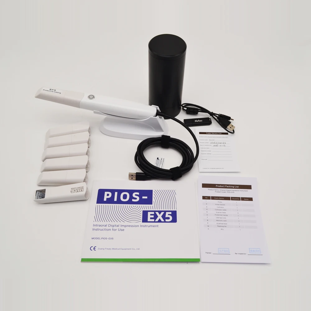 New Arrival PIOS-EX5 Dental 3D Intraoral Scanner with High Precision and Accuacy and Large DOV & FOV