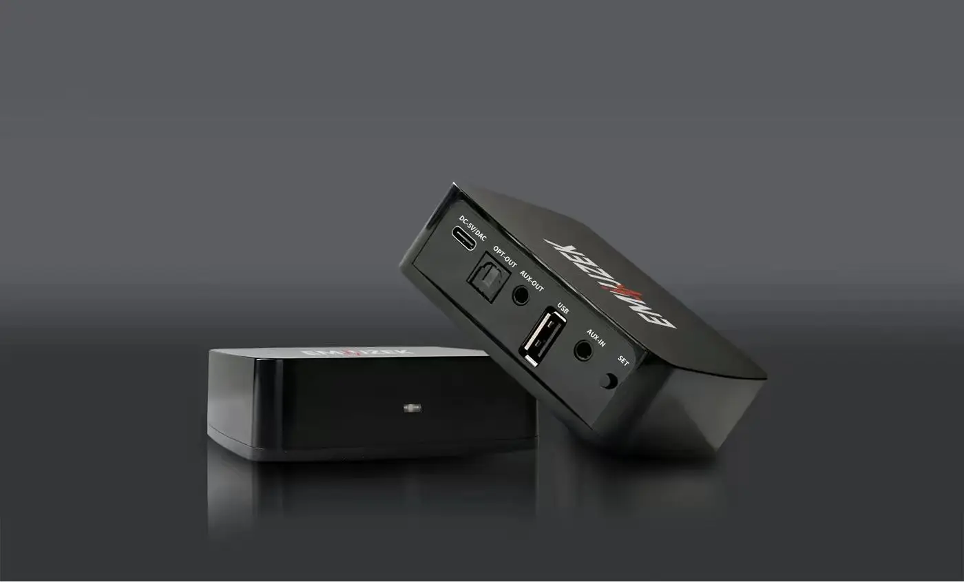 EMiUZEK R10 – WiFi & Bluetooth Audio Receiver with Optical and AUX Output Multi-room Synchronized Audio Playback Device