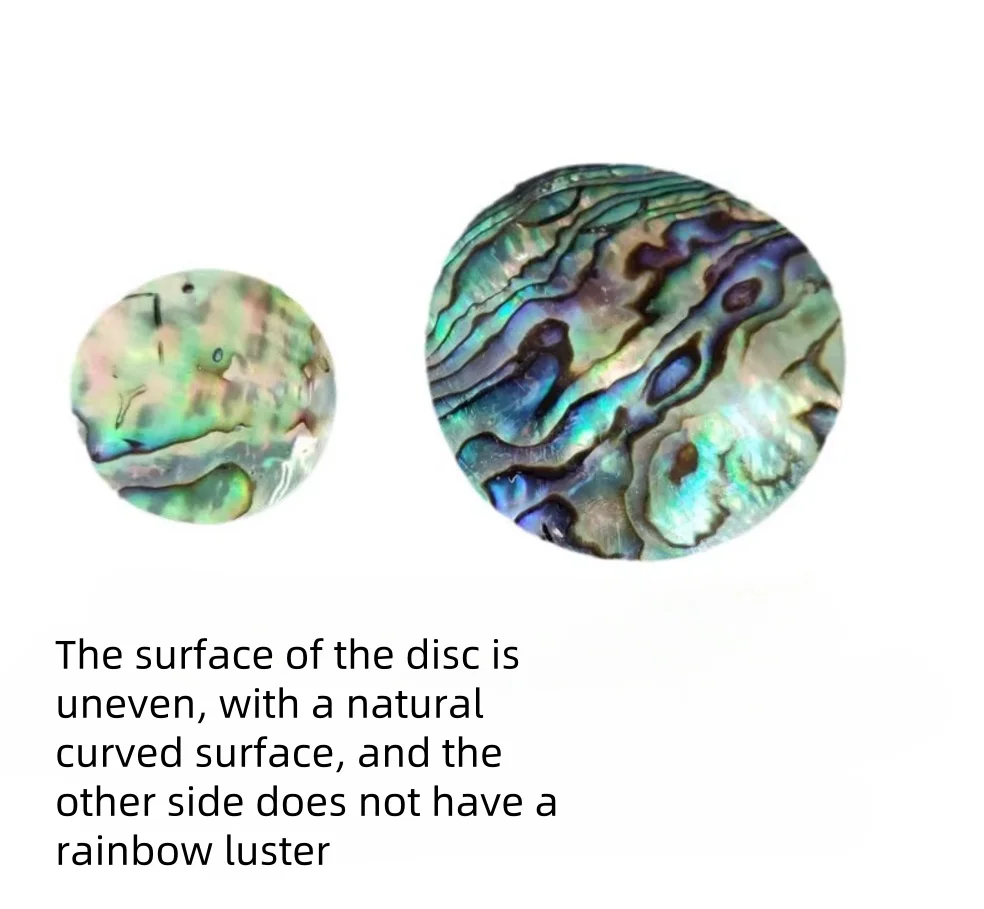 

Colorful natural abalone shell round piece water droplet accessories, South Bay DIY jewelry accessories, edging pendant material