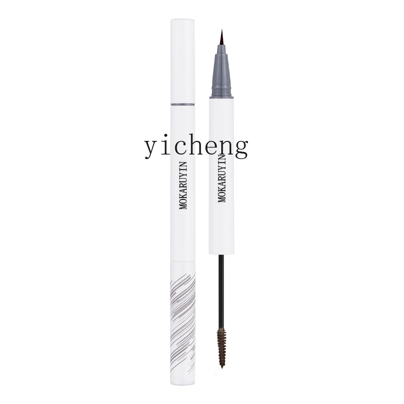 YY Three-Dimensional Double-Headed Shaping Water Eyebrow Pencil Long-Lasting Coloring Waterproof Sweat-Proof Not Smudge