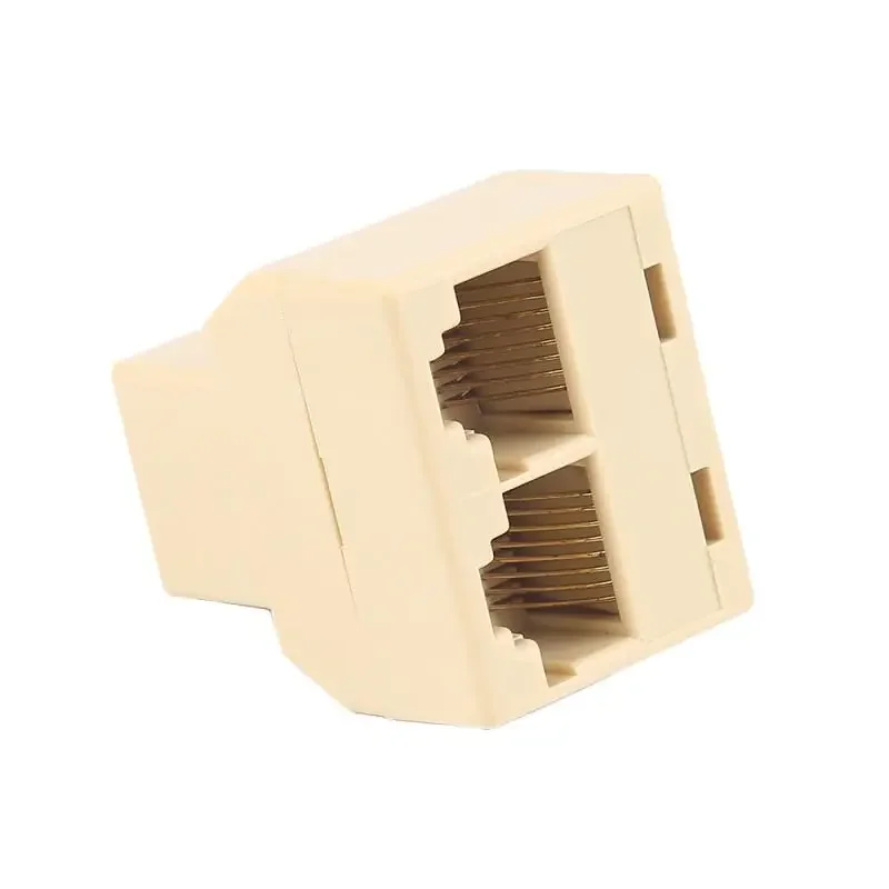 Splitter 1 To 2 Ways RJ45 Female Splitter LAN Ethernet Network Connector Extender Adapter Plug Connector Adapter