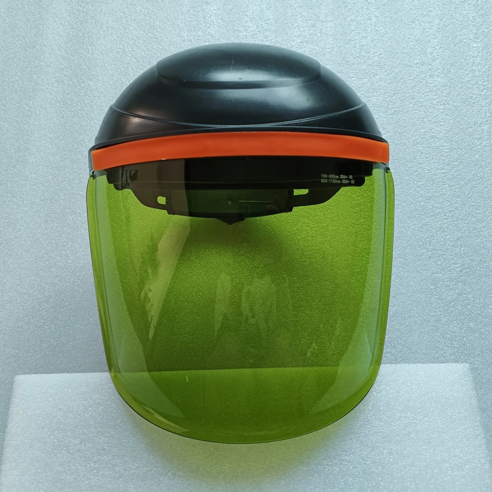 190-400nm 800-1100nm OD6+ Laser Welding Face Mask Helmet With Shield For Laser Welder