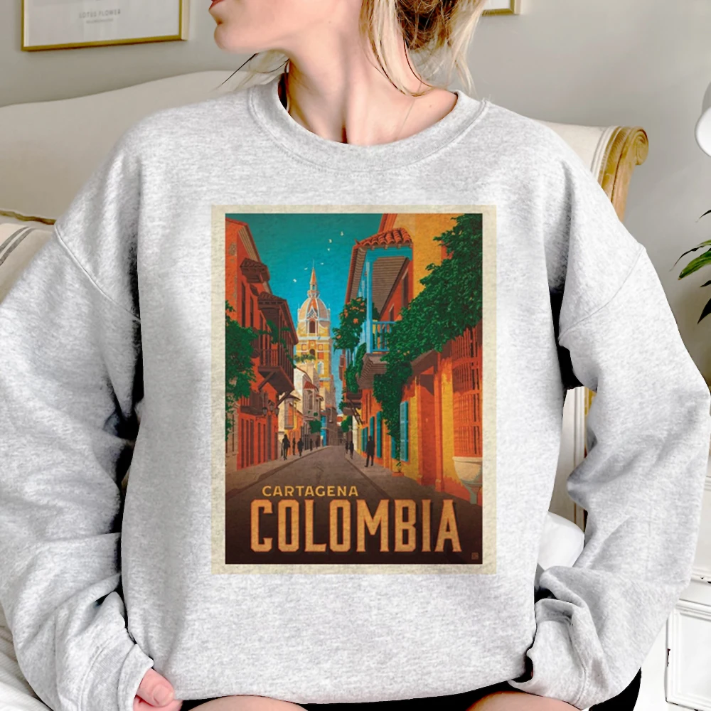 

Colombia hoodies women 2023 Fleece gothic Pullover sweater women streetwear clothing