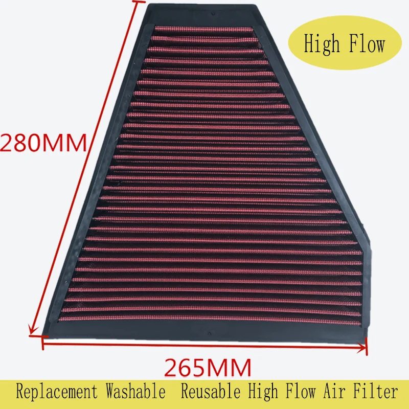 car Air Filter for BMW E81 130 E90 E91 E92 E93 325 330 OEM 13717542294 Washable Reusable for High Power Replacement Panel