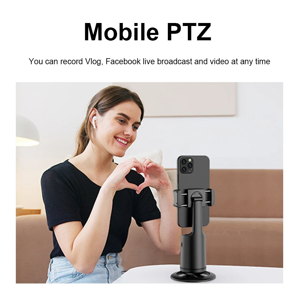 

Intelligent Smartphone Stabilizer Follow-up 360 Rotation Phone Gimbal Stabilizer Selfie Stick Tripod for Live Photography