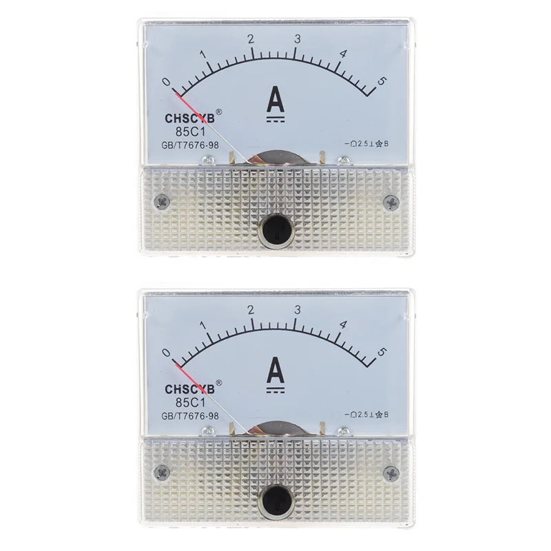 ABMR-2X 85C1-A Analog Current Panel Meter DC 5A AMP Ammeter