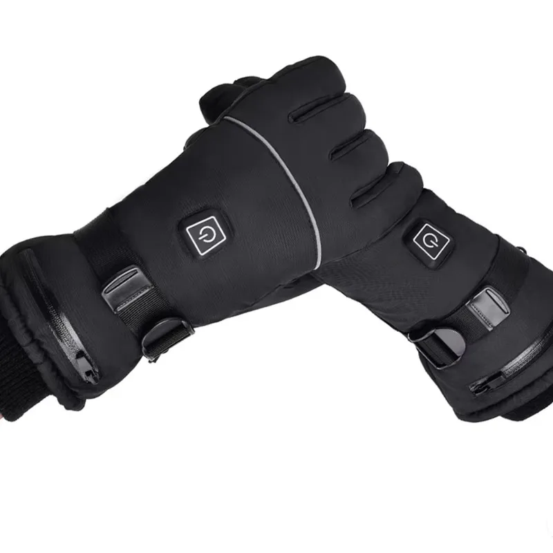 Airo Professional Ski Heated Gloves Waterproof Windproof Rechargeable 3 Heat Levels Thermal Gloves for Snowboarding Skiing