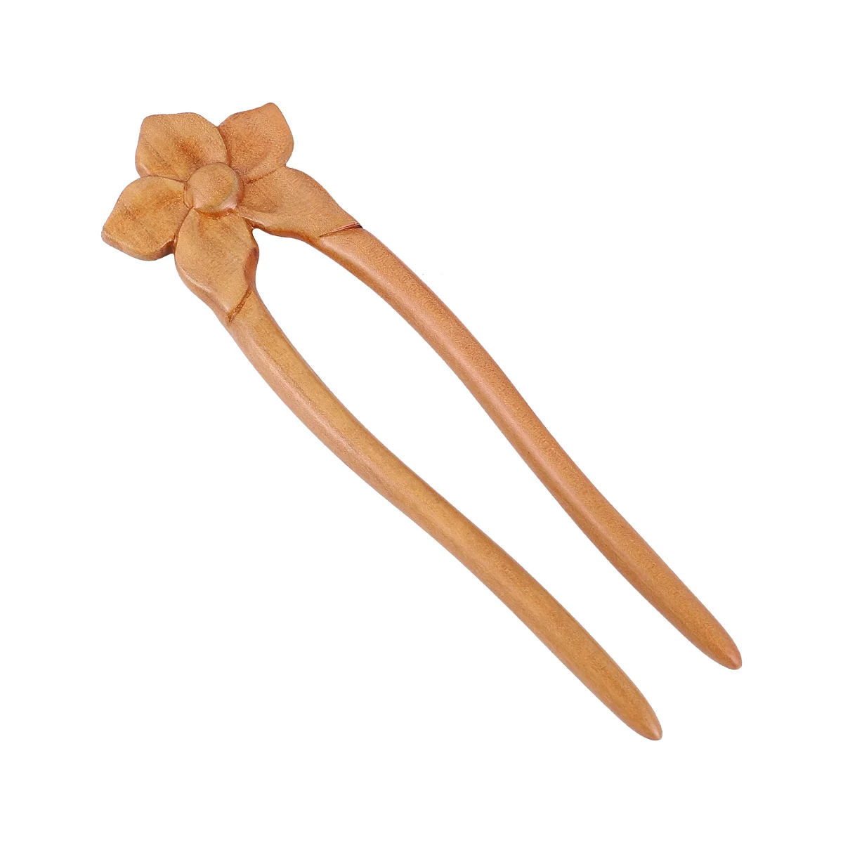 

Vintage Wooden Hair Stick Durable U-Shape Hairpin Creative Natural Look Traditional Chinese Style Gift for Ladies