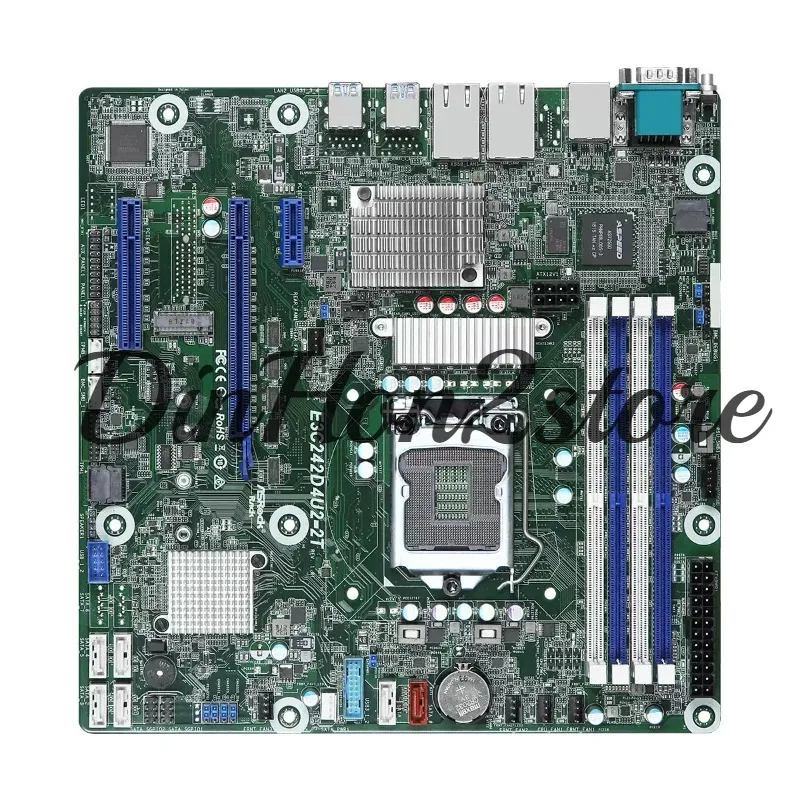 E3C242D4U2-2T workstation main board Dual X 5.50 million network interface card NAS server