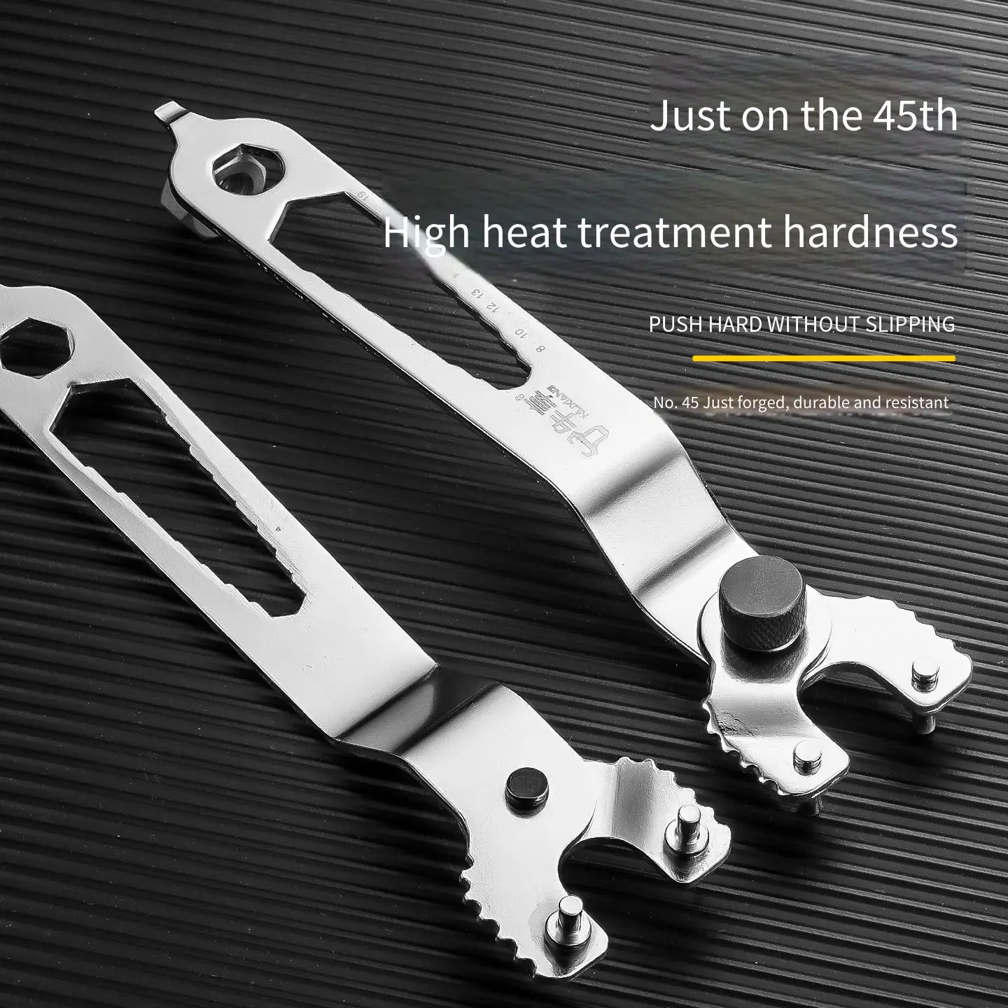 Universal Heavy-Duty Angle Grinder Wrench | 12-in-1 Adjustable Multi-Function Spanner with Pry Bar