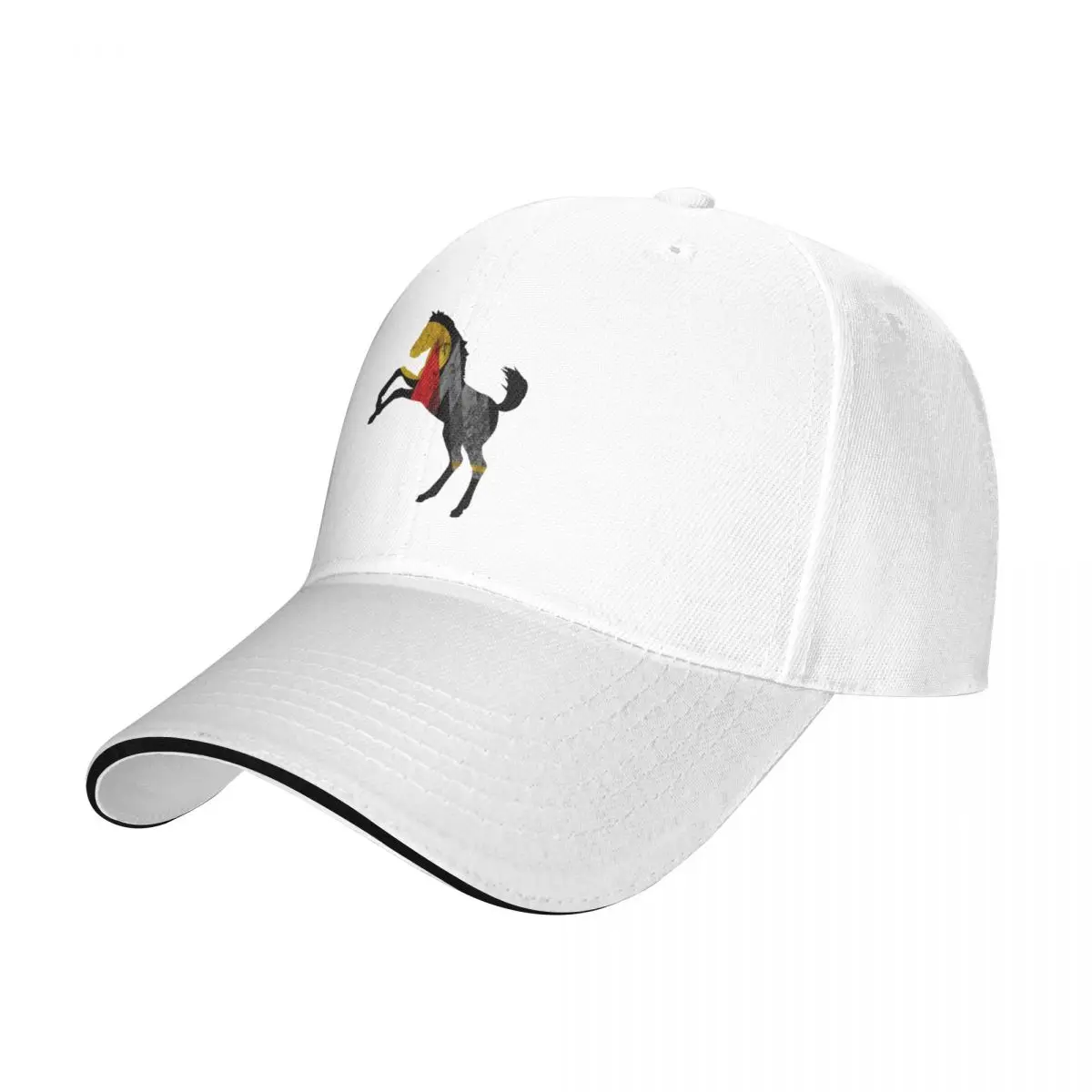 Mustang Horse Nordic Mountains Minimalist Art Baseball Cap Fashion Beach Trucker Cap Visor Elegant Women's Hats Men's