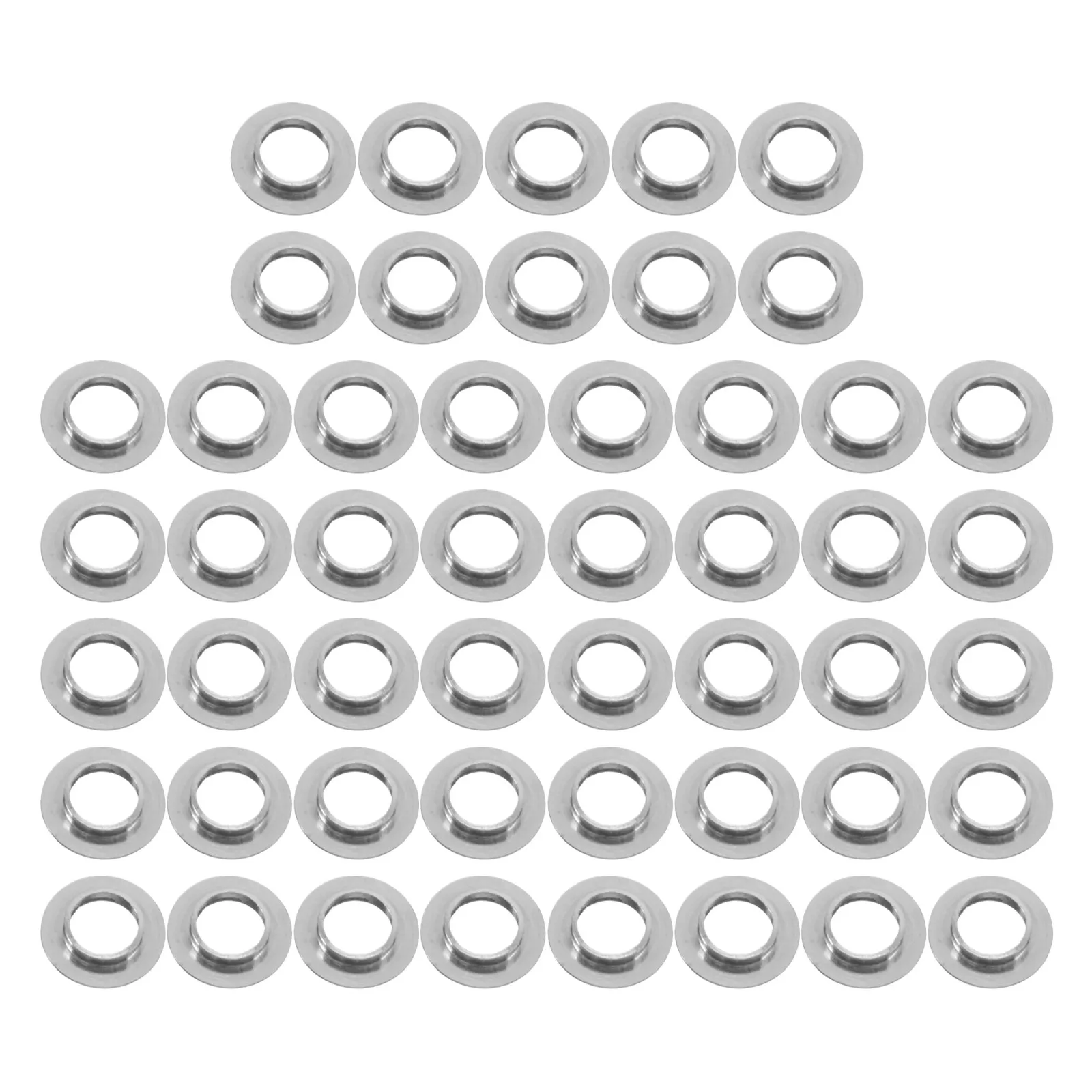 50Pcs Eyeglasses Frame Parts Convex Gasket Useful Stainless Steel Glasses Repairing Supplies Accessory Glasses Convex Gaskets