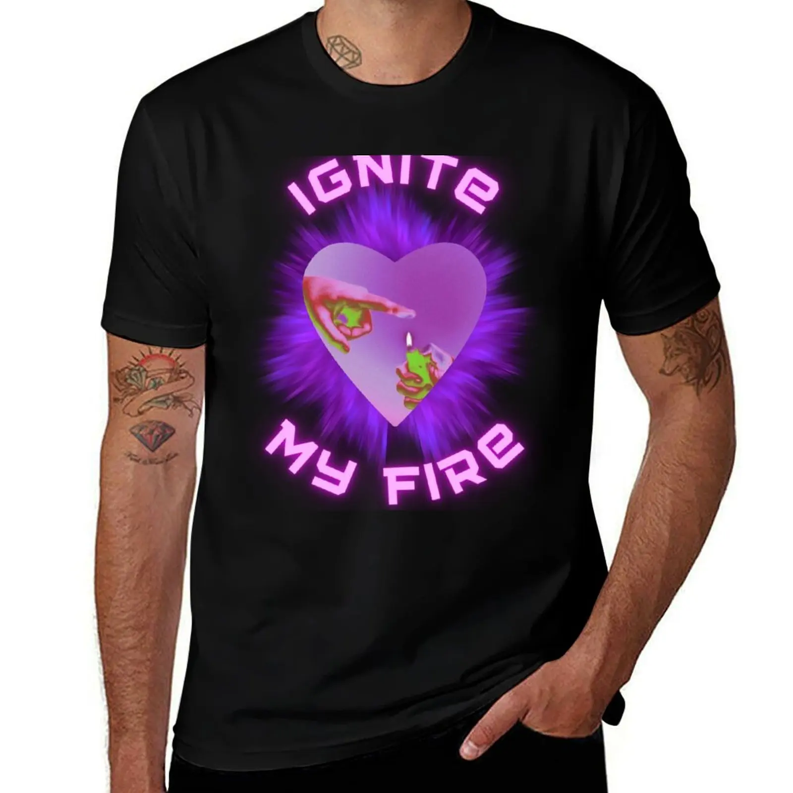 Ignite my Fire y2k vibe T-Shirt Fashion Pattern Printed Tee Shirt T-Shirt