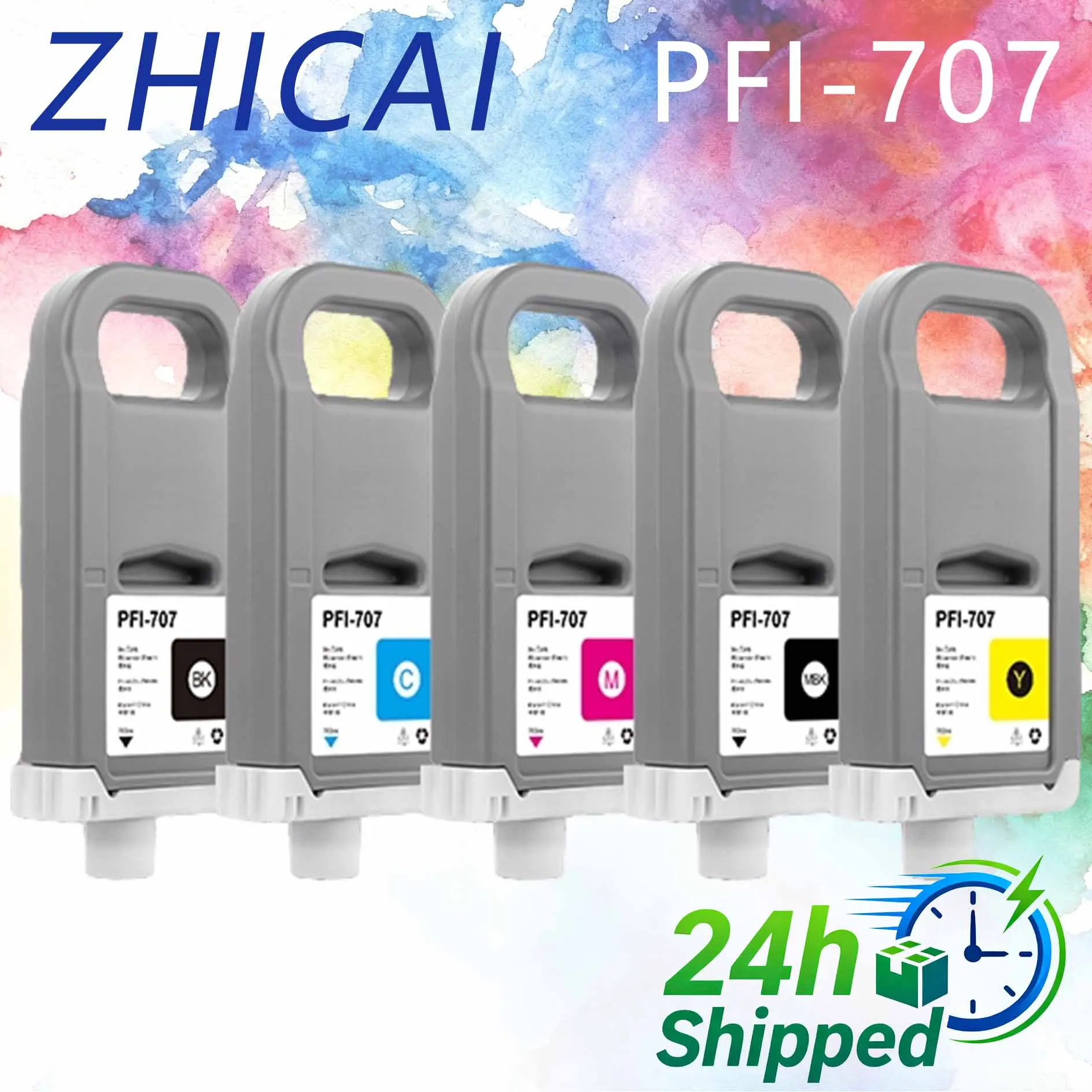 

PFI-707 PFI707 Ink Cartridge Compatible For Canon iPF-830 iPF-840 iPF-850 IPF830 IPF840 IPF850 Printer 700ml With Pigment Ink