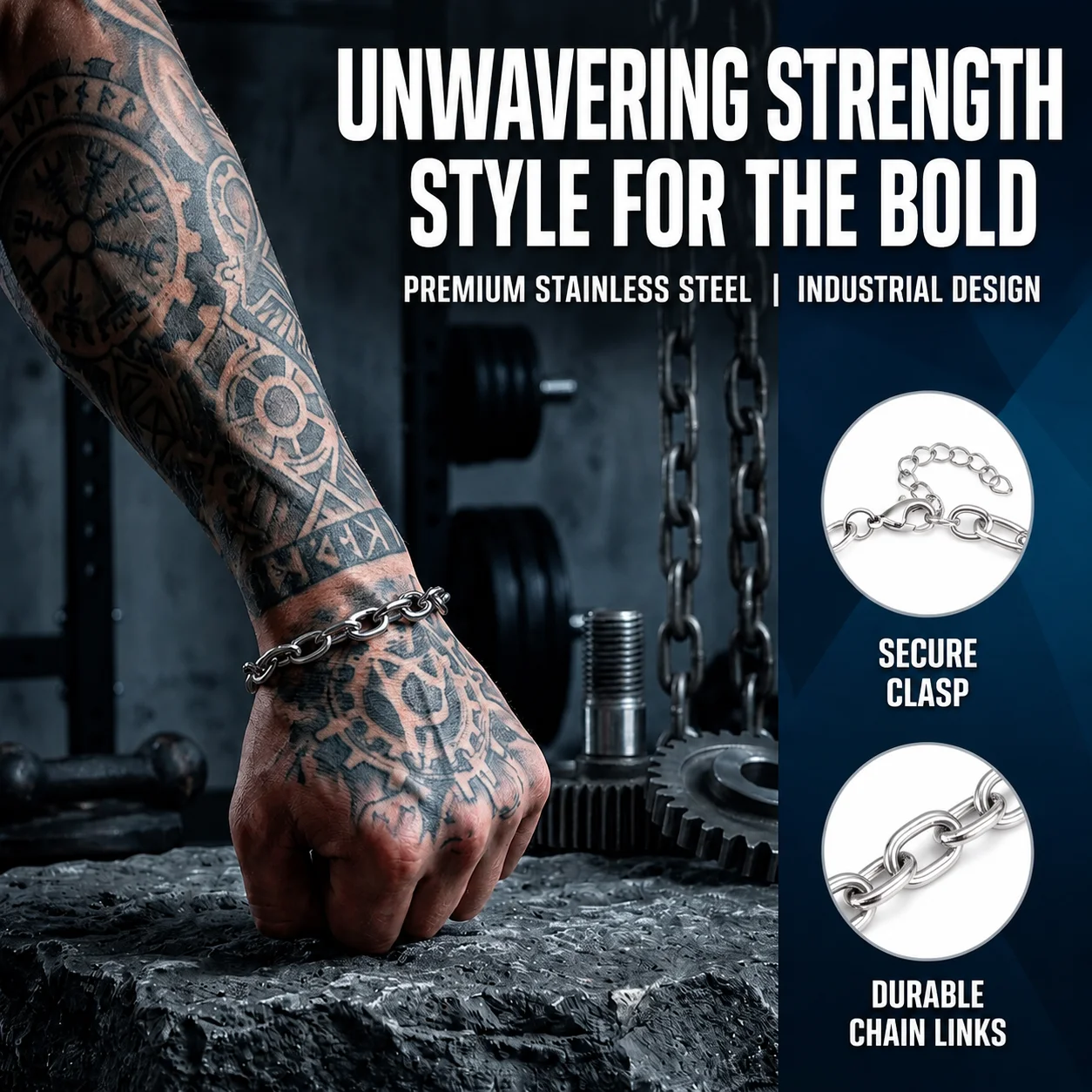 3:1 O Link Chains for Man Bracelet Stainless Steel Bracelets Classics Steel Tone Vintage Unisex Wrist Hand Jewelry Gift Party