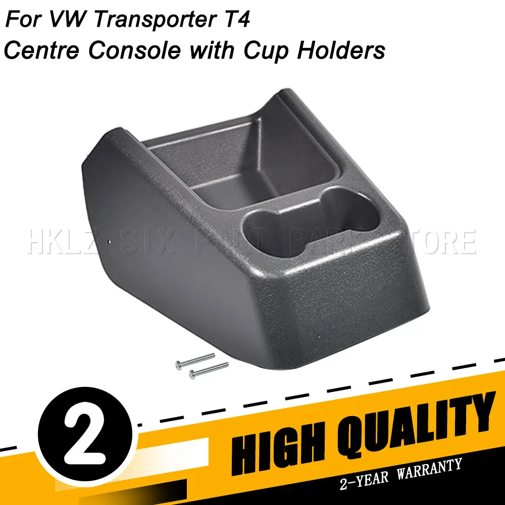 Centre Console With Cup Holders Grey Plastic Organiser For VW Transporter T4 Only Manual Gearbox Car Accessories