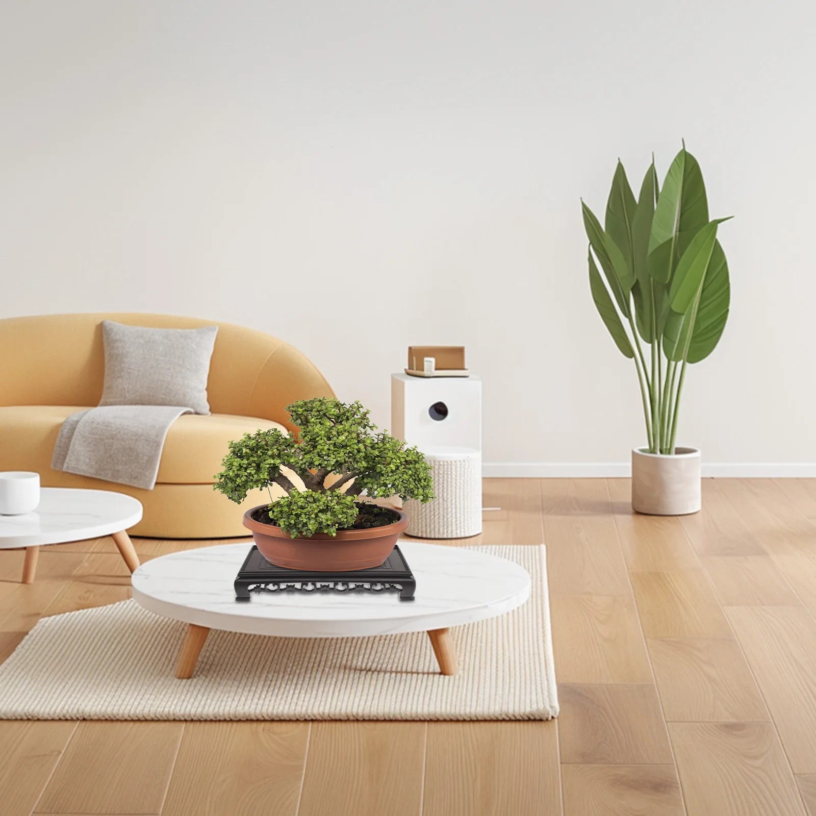 

Flowerpot Base Plastic Pedestal Stand For Indoor Plants Aquarium Support Rectangular Display Rack Lightweight Moisture