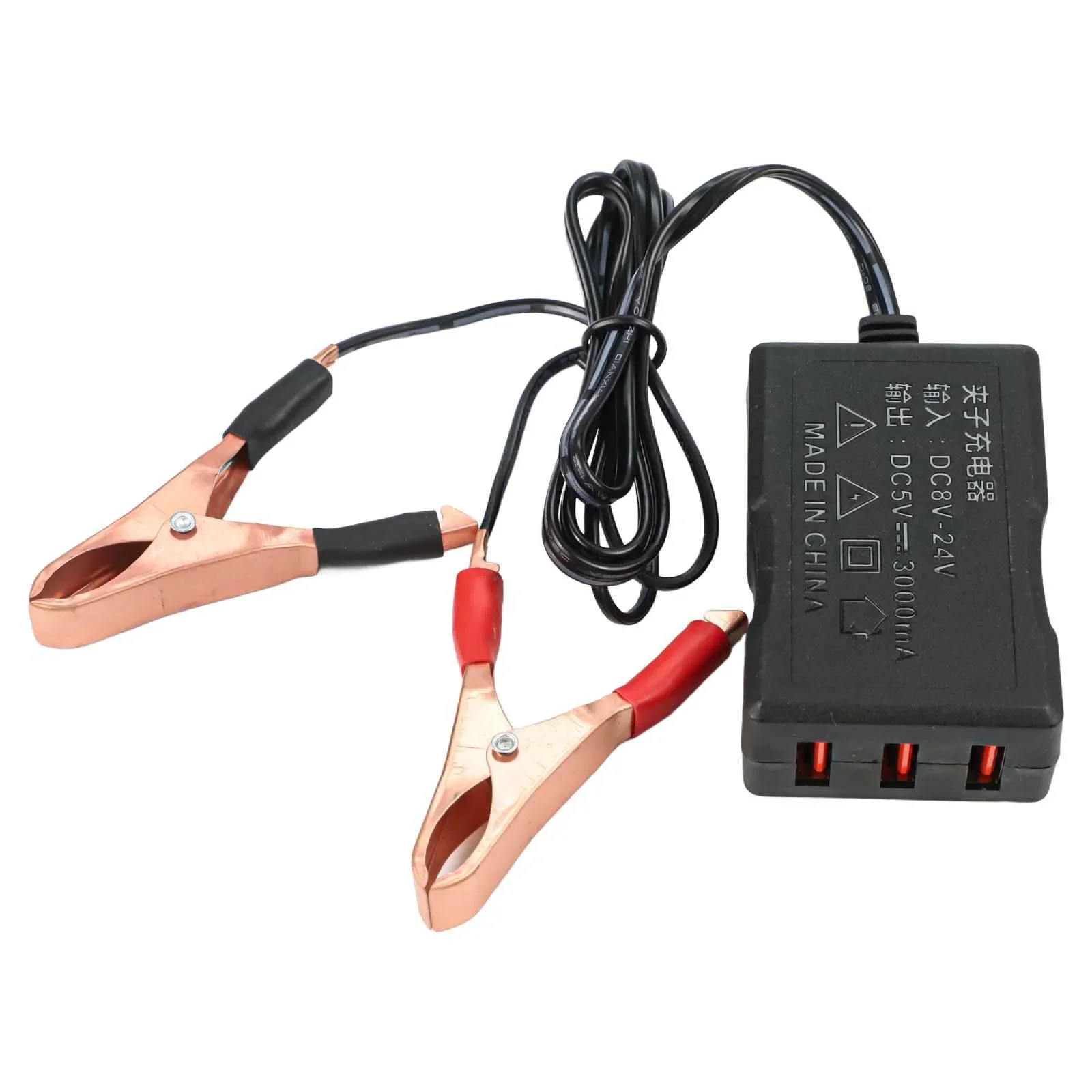 

Home Use Outdoor Charging DC Converter Battery Clip Converter Fast Charging USB Ports For Smartphones And Tablets