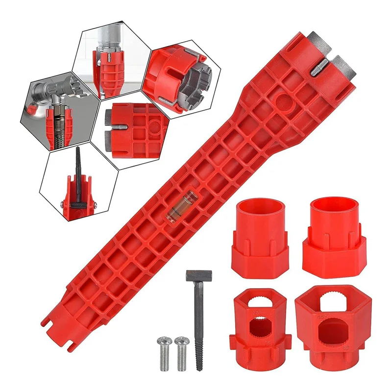 【Today-Only!】2X 14 In 1 Multifunctional Sink Faucet Installation Tool,Multifunctional Sink Faucet Installation Tool,Sink Knob To