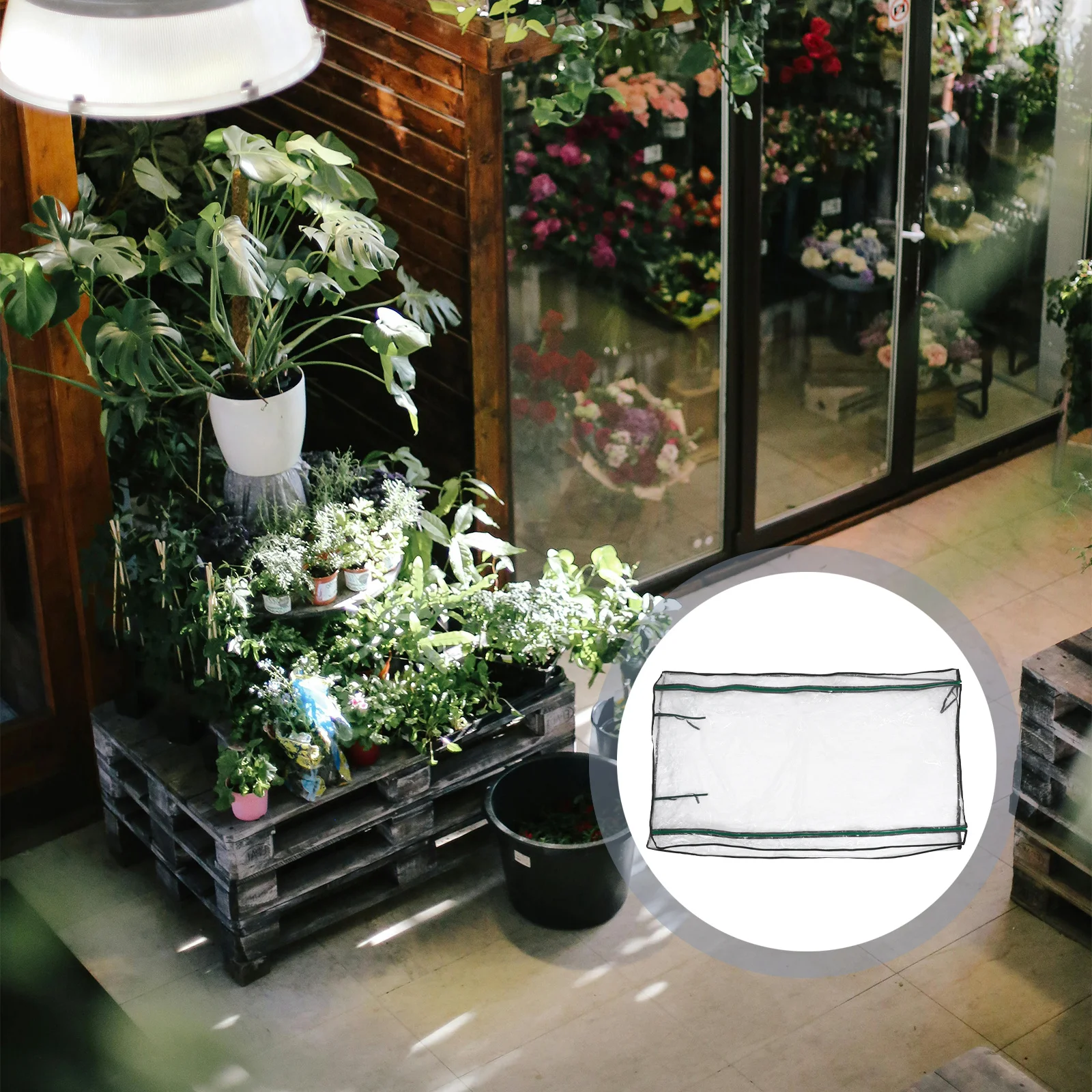 

Transparent Pvc Mini Greenhouse Cover Resistant For Indoor Outdoor Gardens Uv Protection Mesh Ventilation Fit