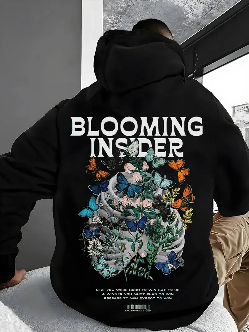 

Цветная бабочка с графическим принтом, осенние и зимние мужские и женские толстовки из чистого хлопка, брендовые уличные спортивные тренировочные бренды