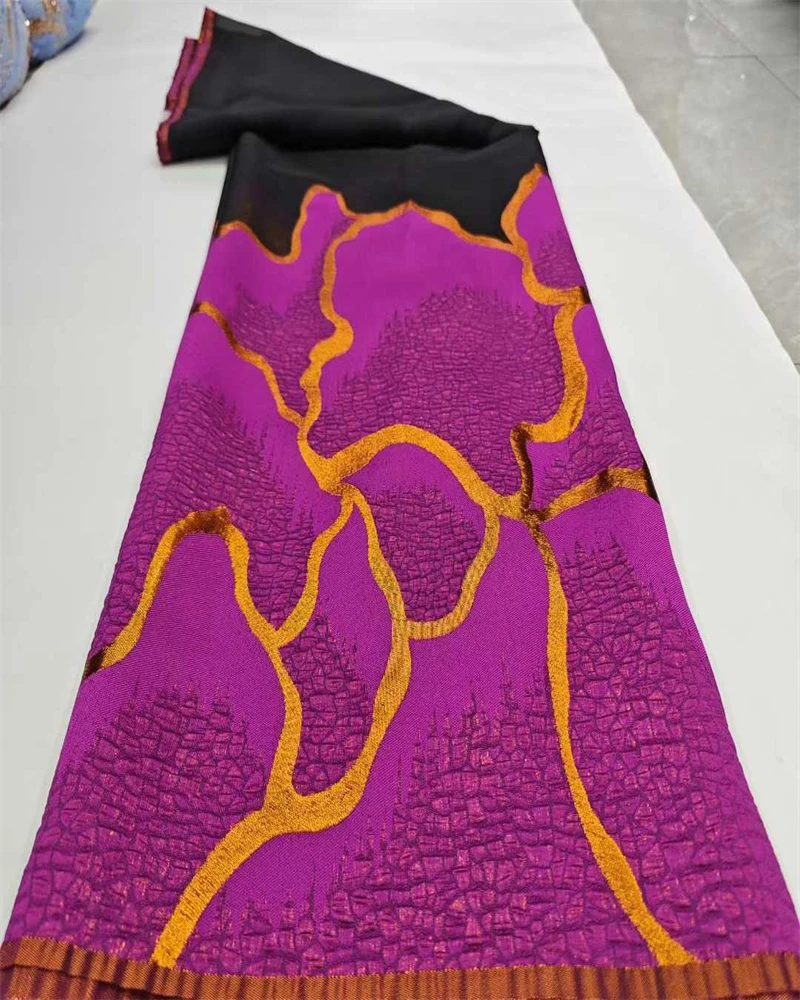 قماش دانتيل جاكار مطرز أفريقي عالي الجودة 2025 لفستان الزفاف قماش دانتيل فرنسي